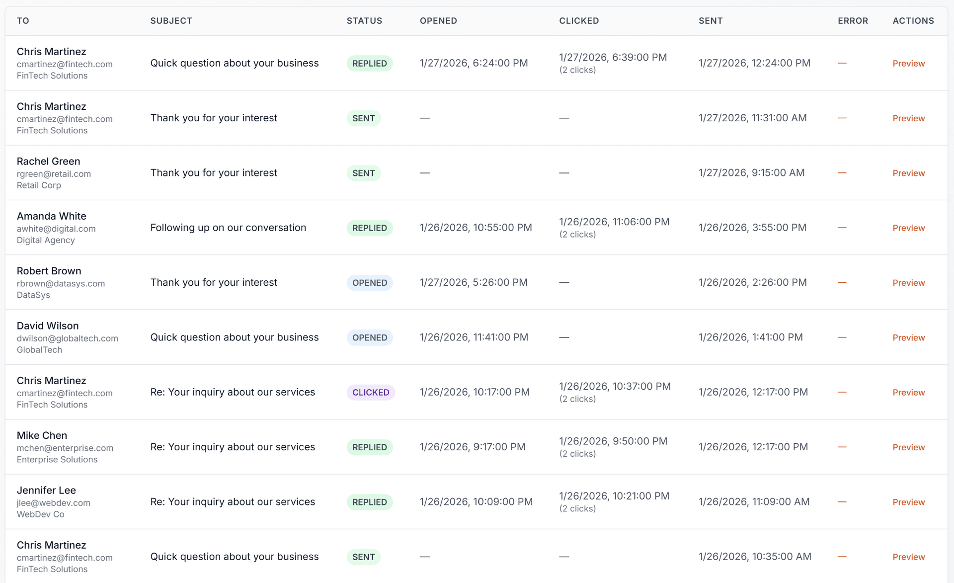 Write and send cold emails on autopilot