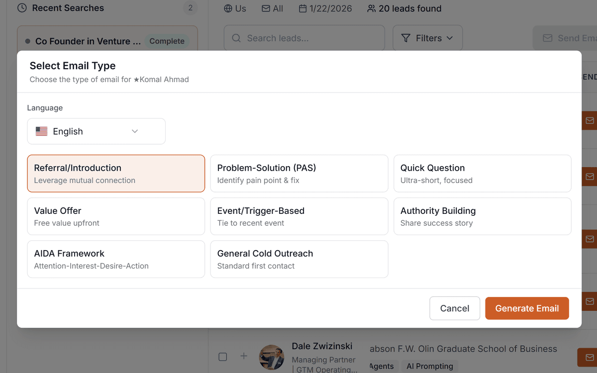 Let AI write and send the emails